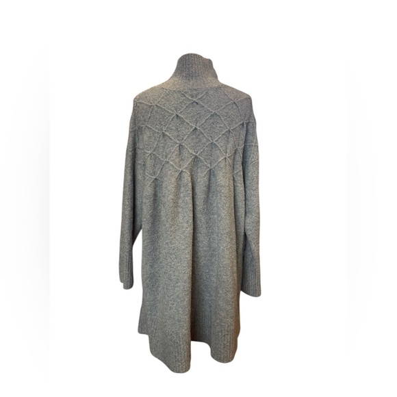 Free People Jaci Sweater Dress Gray Small Turtleneck Babydoll Wool Blend - Picture 6 of 11